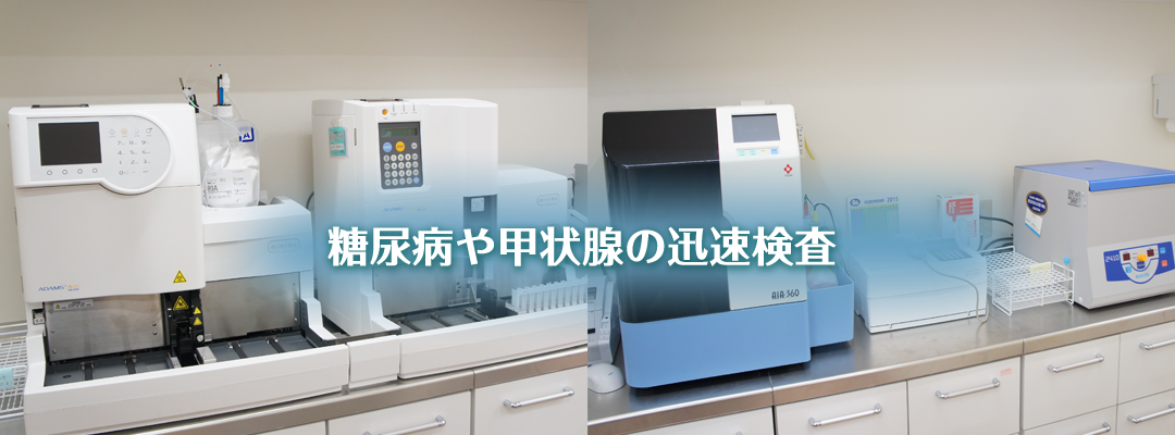 糖尿病や甲状腺の迅速検査